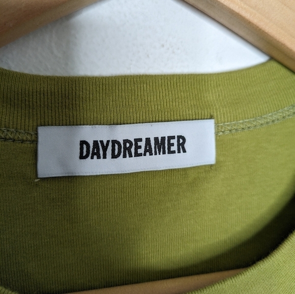 DAYDREAMER Desperado Graphic Shrunken Tee Green NEW Size XS - Picture 5 of 7